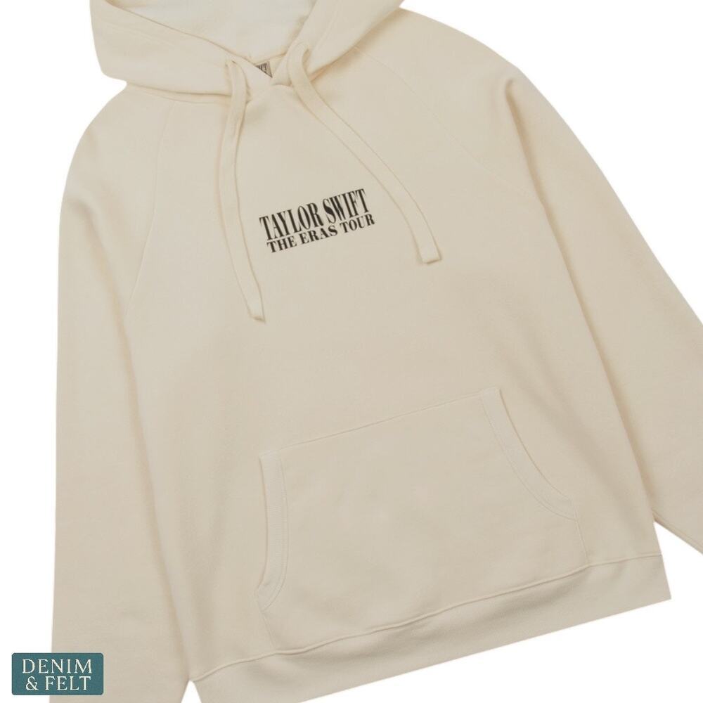 Taylor Swift The Eras Tour Beige Hoodie Medium Official Concert Merch NEW!! - Picture 4 of 14